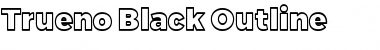 Download Trueno Black Outline Font Title Preview