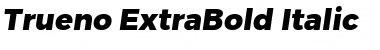 Download Trueno ExtraBold Italic Font
