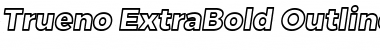 Download Trueno ExtraBold Outline Italic Font