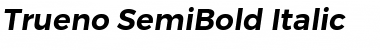 Download Trueno SemiBold Italic Font