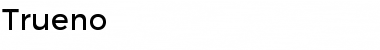 Download Trueno Rg Font Title Preview
