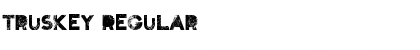 Download Truskey Regular Font Title Preview