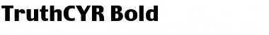 Download TruthCYR Bold Font Title Preview