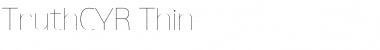 Download TruthCYR Thin Font Title Preview