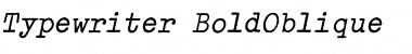 Download Typewriter BoldOblique Font Title Preview