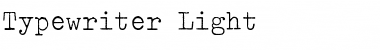 Download Typewriter Light Font Title Preview