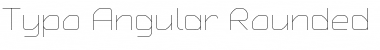 Download Typo Angular Rounded Thin Demo Regular Font Title Preview