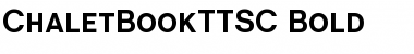 Download ChaletBookTTSC Bold Font Title Preview