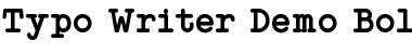 Download Typo Writer Demo Bold Font Title Preview