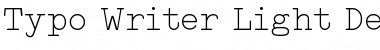 Download Typo Writer Light Demo Regular Font Title Preview