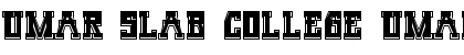 Download Umar Slab College Umar Slab College Font Title Preview