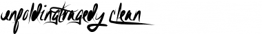 Download Unfolding Tragedy Clean Font Title Preview