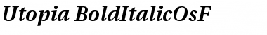 Download Utopia Bold Italic with Oldstyle Figures Font
