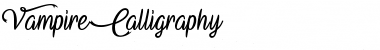 Download Vampire Calligraphy Font