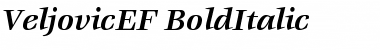 Download VeljovicEF BoldItalic Font Title Preview