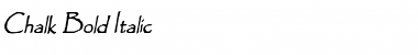 Download Chalk Bold Italic Font Title Preview