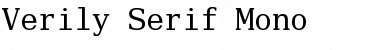 Download Verily Serif Mono Book Font Title Preview