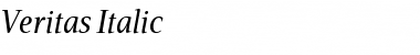 Download Veritas Italic Font Title Preview