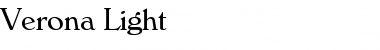 Download Verona-Light Regular Font Title Preview