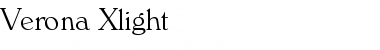 Download Verona-Xlight Regular Font Title Preview