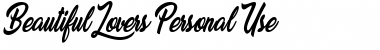 Download Beautiful Lovers Personal Use Regular Font Title Preview
