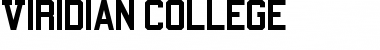 Download Viridian College Regular Font Title Preview