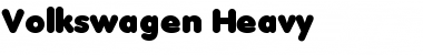 Download Volkswagen-Heavy Regular Font Title Preview