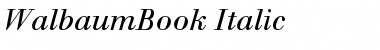 Download Berthold Walbaum Book Italic Font