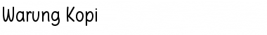 Download Warung Kopi Regular Font Title Preview