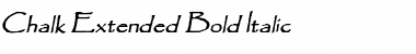 Download Chalk-Extended Bold Italic Font Title Preview