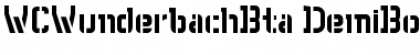 Download WC Wunderbach Bta DemiBold Font Title Preview