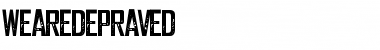 Download We are Depraved Regular Font Title Preview