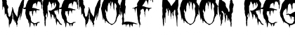 Download Werewolf Moon Regular Font Title Preview