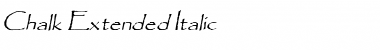 Download Chalk-Extended Italic Font Title Preview