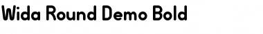 Download Wida Round Demo Bold Font Title Preview