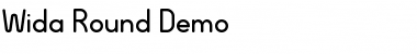 Download Wida Round Demo Regular Font Title Preview