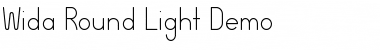 Download Wida Round Light Demo Regular Font Title Preview