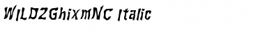 Download WILD2 Ghixm NC Italic Font Title Preview