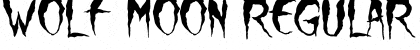 Download Wolf Moon Regular Font Title Preview