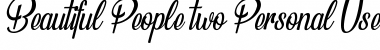 Download Beautiful People Personal Use Regular Font Title Preview