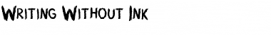 Download Writing Without Ink Regular Font Title Preview