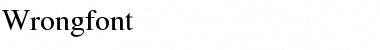 Download Wrongfont Regular Font Title Preview