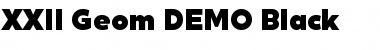 Download XXII Geom DEMO Black Font Title Preview