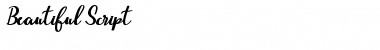 Download Beautiful Script script Font Title Preview