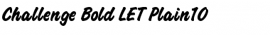 Download Challenge Bold LET Plain Font Title Preview