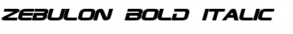 Download Zebulon Bold Italic Font