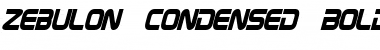 Download Zebulon Condensed Bold Italic Font