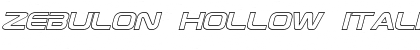Download Zebulon Hollow Font