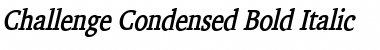 Download Challenge Condensed Bold Italic Font Title Preview