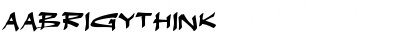 Download aAbrigyThink Regular Font Title Preview